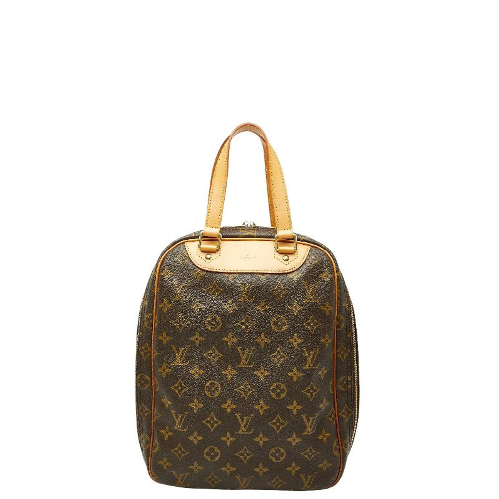 Louis Vuitton Monogram Excursion Handbag Brown Leather
